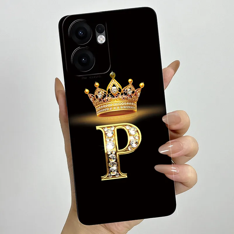Crown Letter Painted Soft Silicone Phone Case - Enhanced Back Cover with Bumper Protection