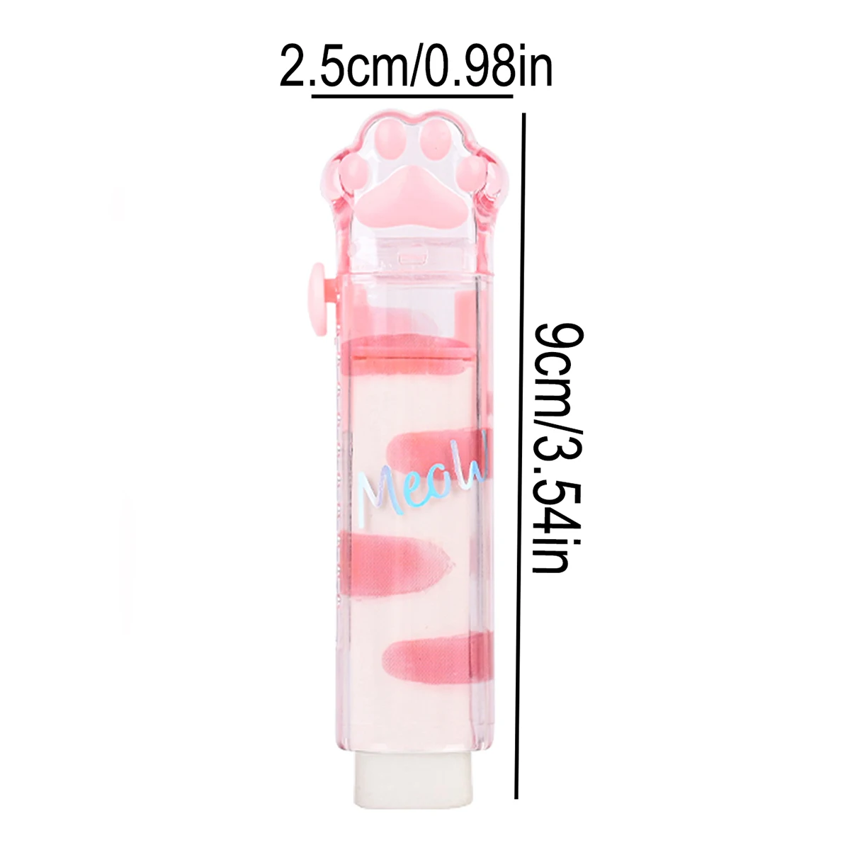 1 pc push-pull eraser panda paw retractable eraser portable school utensils cute manual student supplies