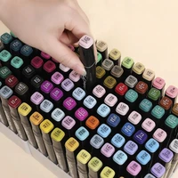 2023 Kids Drawing Toys Double Headed Art Marker Pen Set for Draw Sketching Alcohol Oily Based Markers Graffiti Manga Supplies 4