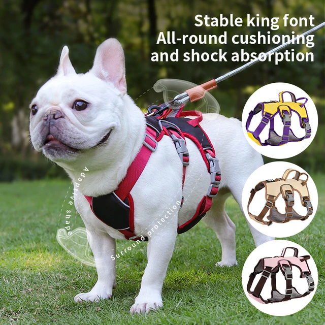 Frenchie Harness,Best Tactical Dog Harness with 16 Pouches for French  Bulldogs,Weighted Dog Vest for Small Dogs to Build Muscle - AliExpress