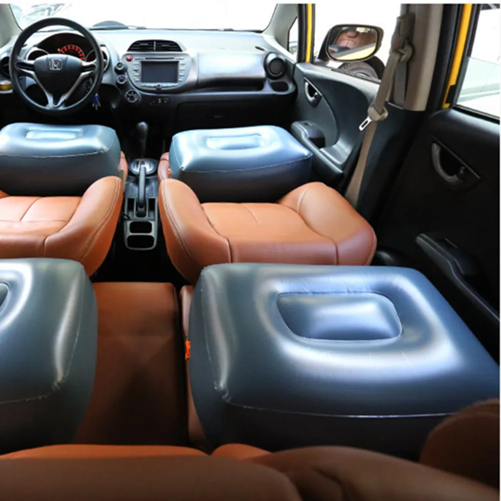 Inflatable Air Bed Car Sleeping Mattress Inflatable Camping Mattress Camping Mattress Car Inflatable Mattress Front Slope Pad Inflated Stool Cushions In Rear Seat Gap Self-driving Traveling Supplies Accessories