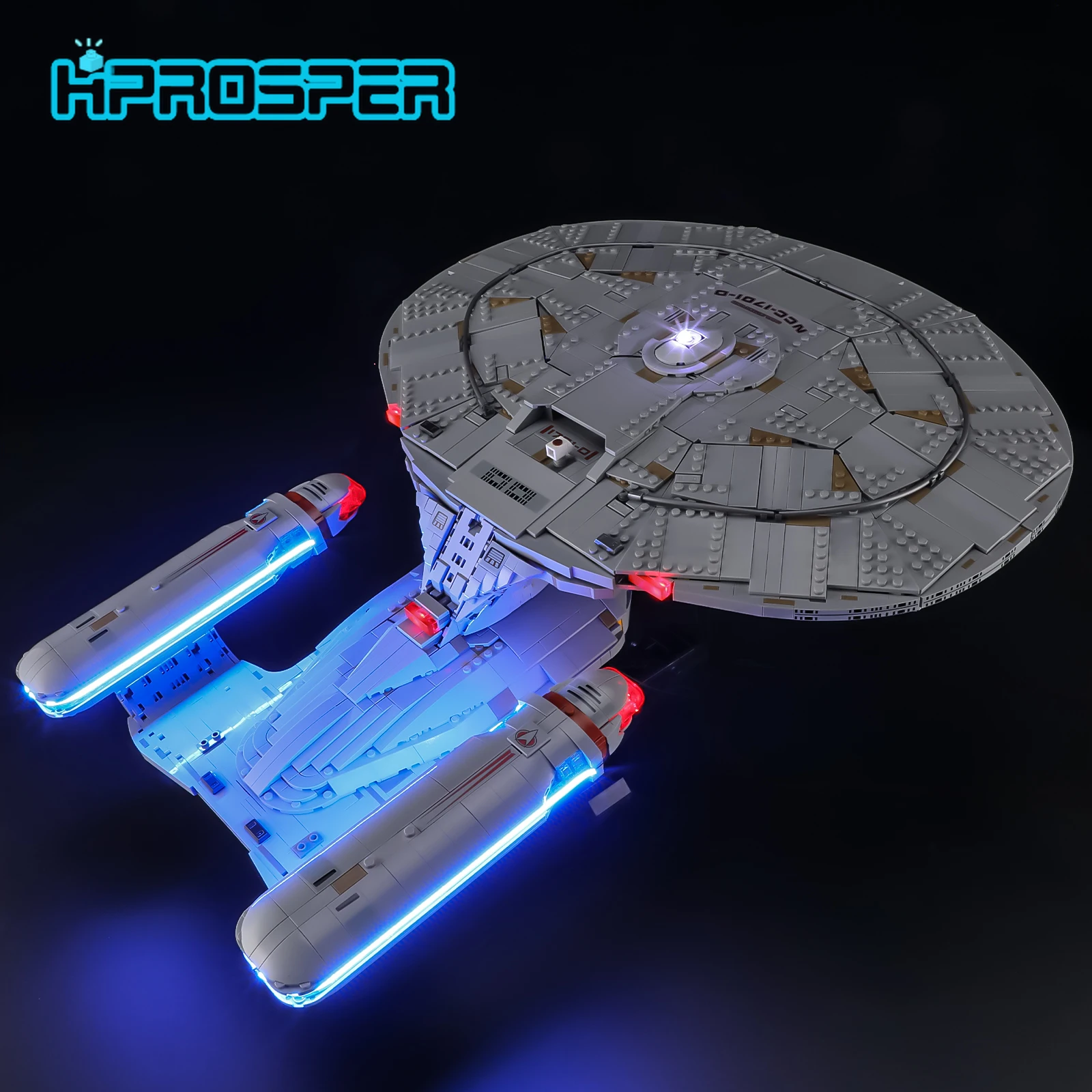 레고 10356 아이콘 스타 트렉: U.S.S.용 HPROSPER 5V LED 조명..