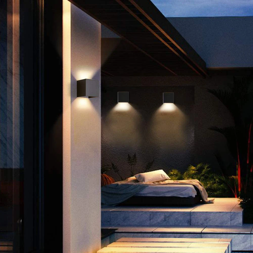 LED Wall Light 12W 220V IP65 Waterproof Sconce for Indoor Bedroom