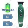 D10 7000RPM 3 Colors Professional Men's Hair Salon Hairdresser Sculpted Push Corner DLC Coating 0 Blades High Speed Low Noise 2
