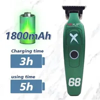 D10 7000RPM 3 Colors Professional Men's Hair Salon Hairdresser Sculpted Push Corner DLC Coating 0 Blades High Speed Low Noise 2