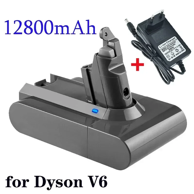 

2024 6800mAh 21.6V 6.8Ah Li-ion Battery for Dyson V6 DC58 DC59 DC61 DC62 DC74 SV09 SV07 SV03 965874-02 Vacuum Cleaner Battery