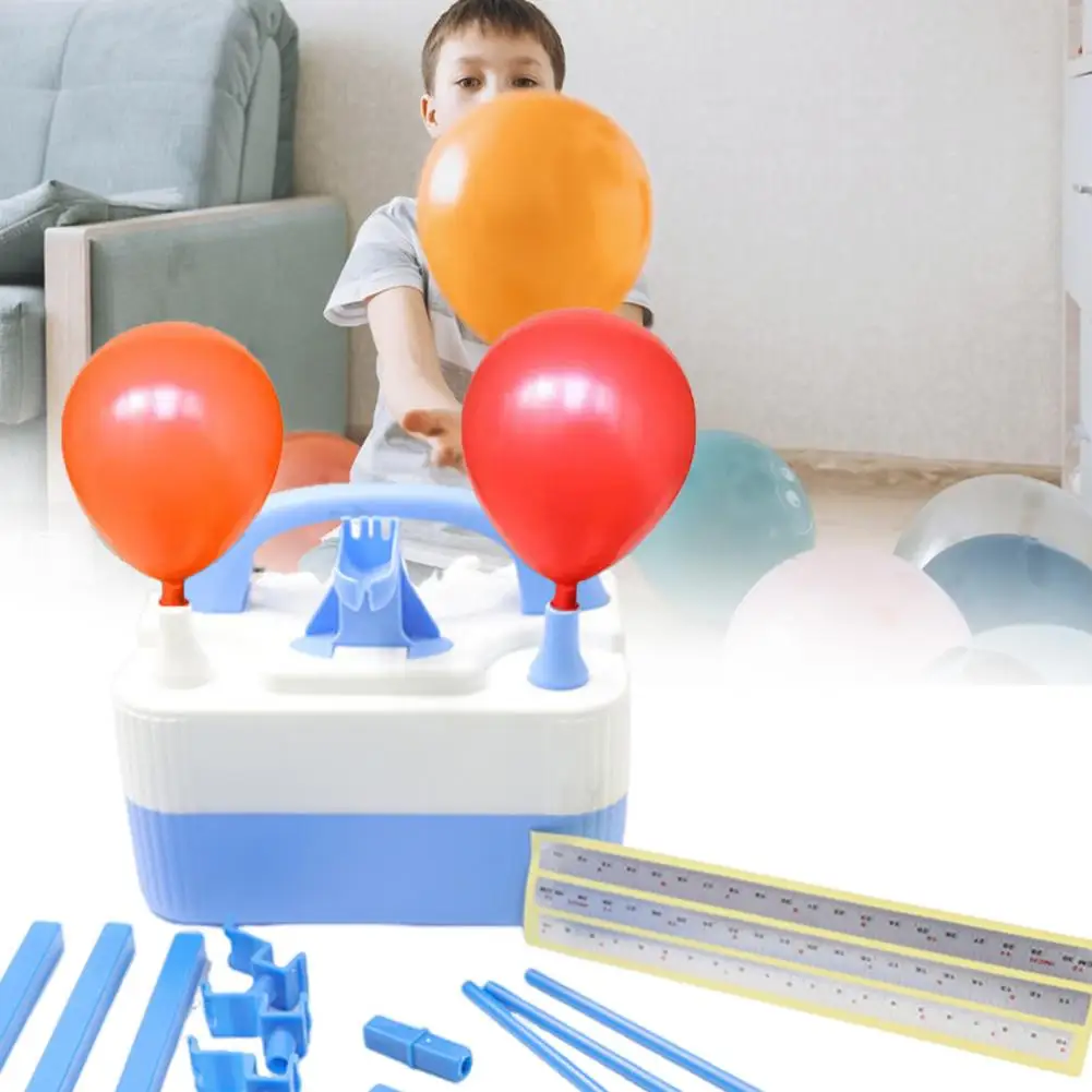 

Portable Balloon Pump Dual Nozzle Electric Balloon Inflator for Quick Party Decoration Portable Air Balloon Pump Promotion Tool
