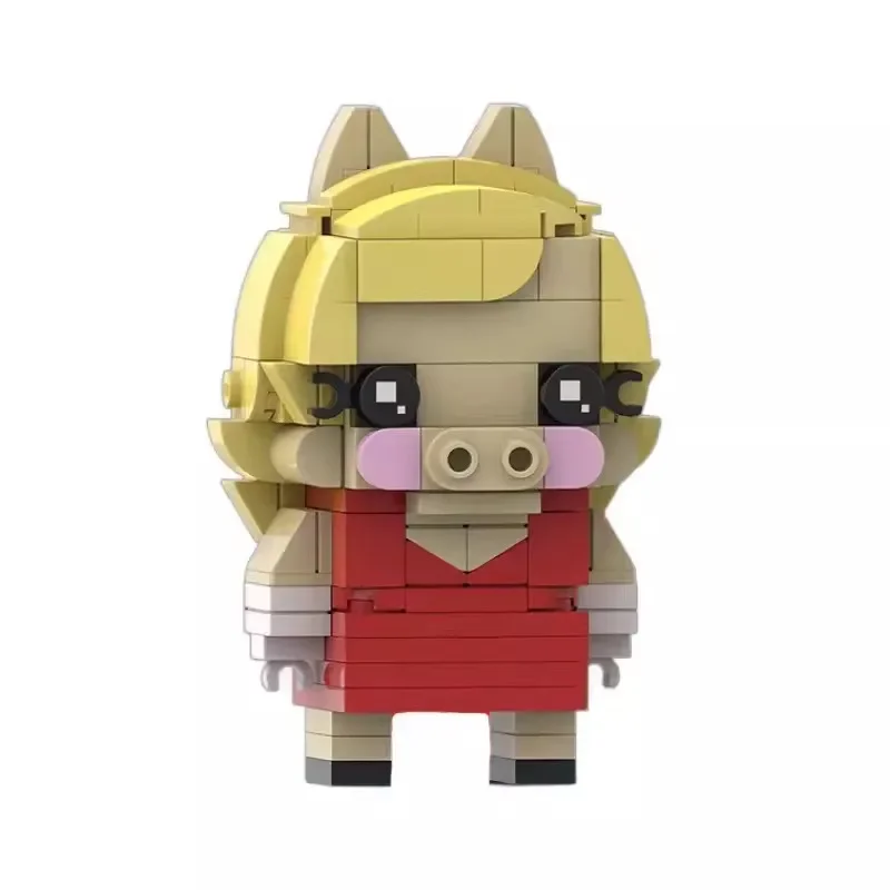 Конструктор Bricklink в комплекте, Аниме Кукла, фигурки животных, лягушка, свинья, Типсы, наборы кирпичей, игрушки для детей, рождественский подарок (art.: 3920c79f08041) - 3920c79f08041