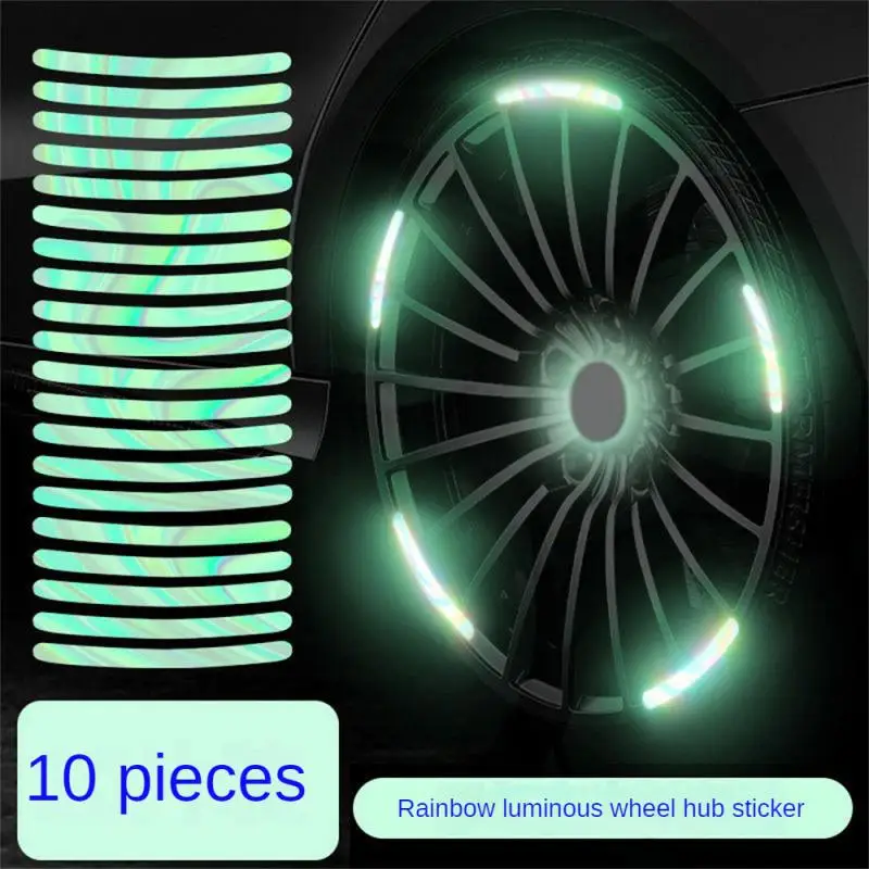 

Car Wheel Hub Sticker High Reflective Stripe For Motorcycle Car Night Driving Safety Luminous Universal Sticker