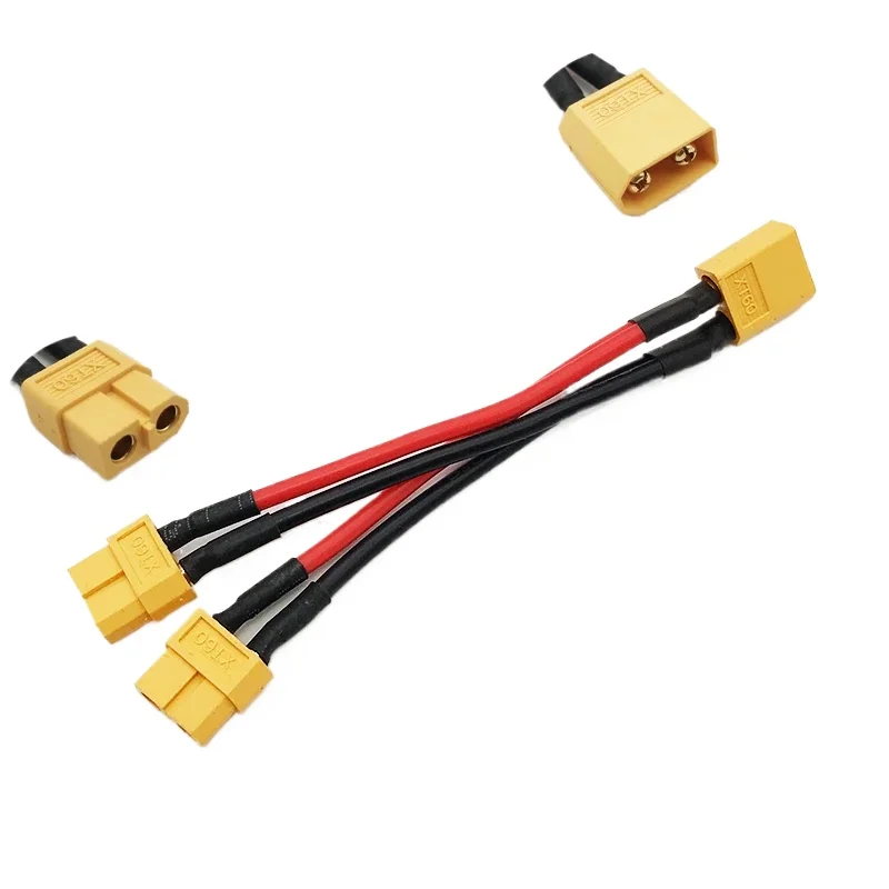 Câble adaptateur XT60 1M à 2F/1F/3F/2M/3M pour drone FPV