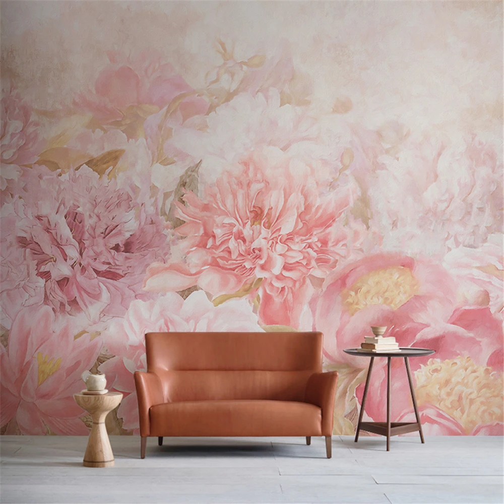 Pink Wall Papers Home Decor Pink Living Room Background Pink Paper Flowers Wall Wallpapers