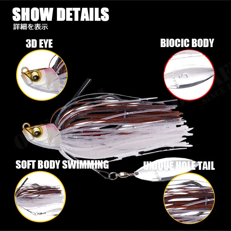 13.5G Spinner Bait Bass Jig Chatter Bait Fishing Lure Chatterbait Fishing  Kit Wobblers for Bass Fishing Tackle Fishing Spoon