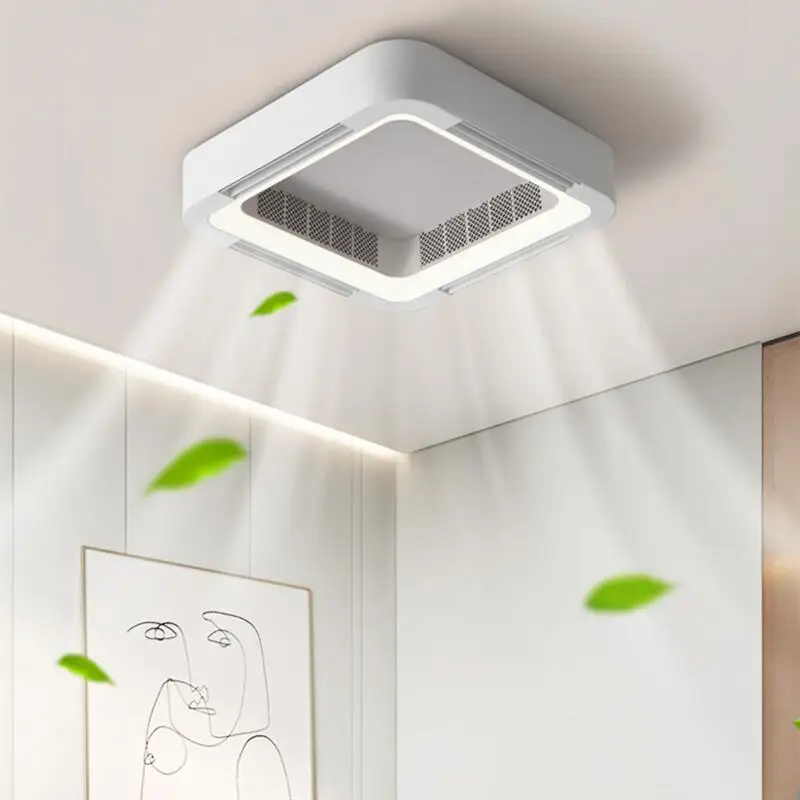 Ceiling Light With Fans Invisible Bladeless Remote Control DC LED Circulator Decoration Bedroom Living Room Lighting electric fan,ceiling fan,led ceiling fan lights,led fan light,led ceiling lights