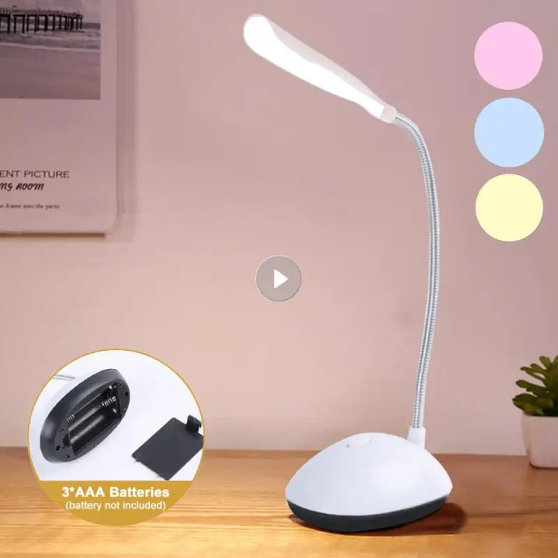 

Study Table Lamp LED Eye Protection Light Reading Book Light 3xAAA Battery Desk Lamps Dimmiable Mini Reading Protection Lamp