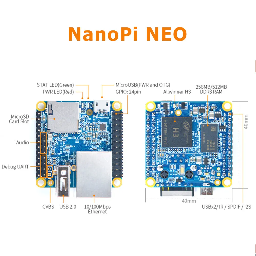 nanoページ $25 NanoPi NEO Plus2 Board Adds 8GB Flash, WiFi & Bluetooth, More
