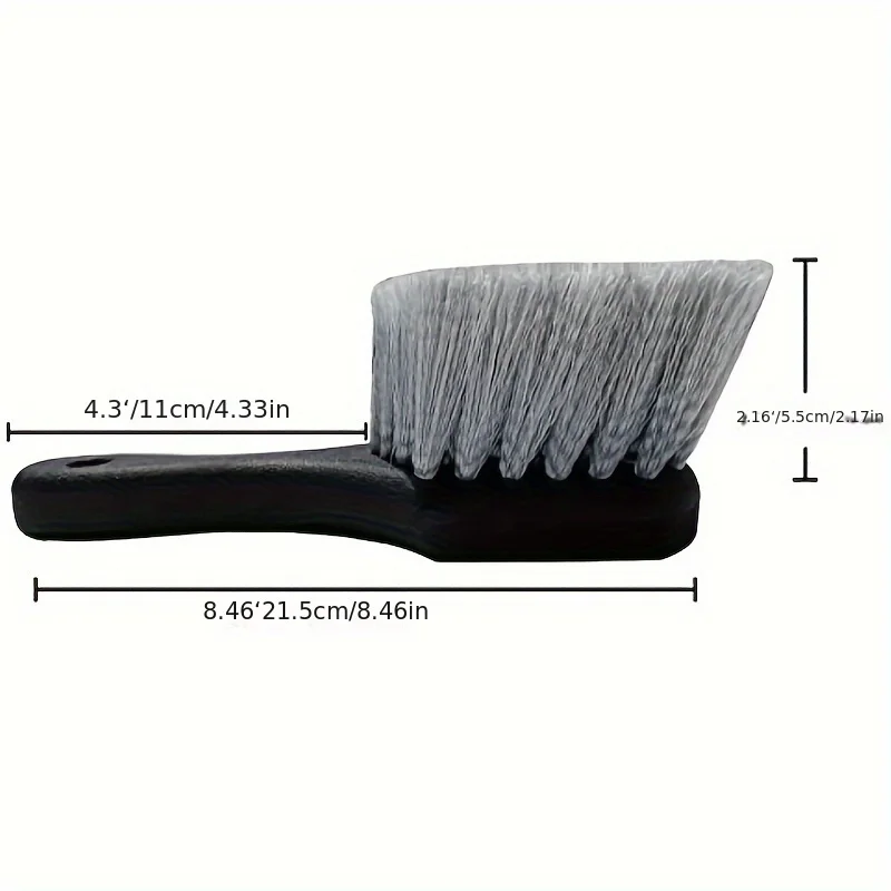 Set De 3 Brosses Pour Nettoyer Les Jantes De Voiture - Grand, Moyen, Petit | Manche Long Et Poils En PP