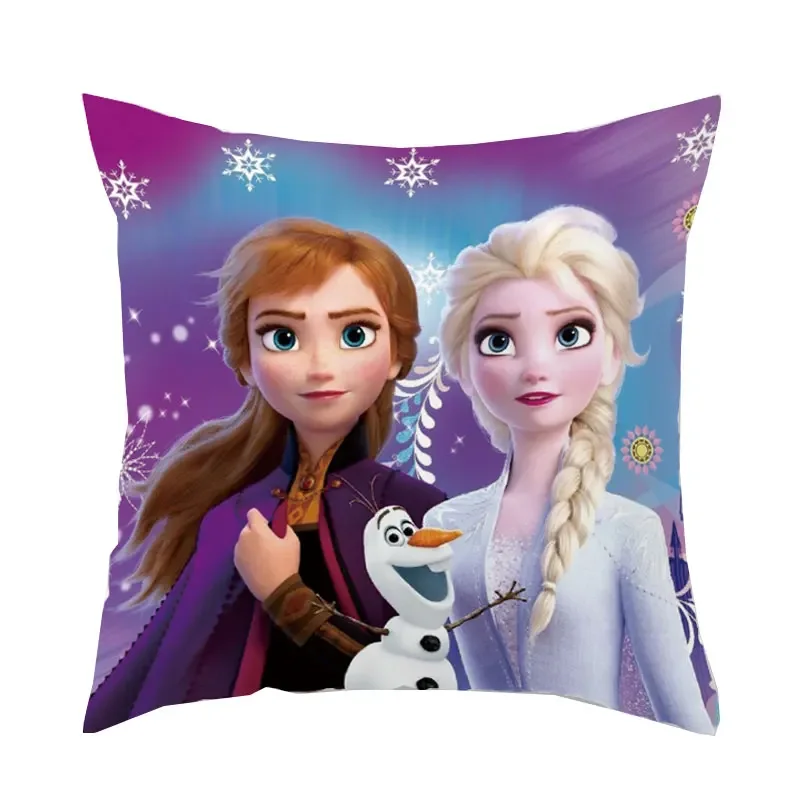 Disney Frozen Elsa Pillow Case Cushion Cover Children Baby Girl Couple Pillow Cover Decorative Pillows Case 40x40 45x45cm 4