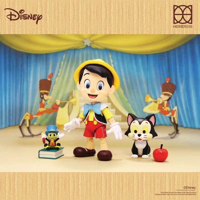 

Экшн-фигурки из сплава в наличии Пиноккио, набор Herocross, настоящие игрушки Disney, приключения, 15 см, коллекционные подарки, игрушки