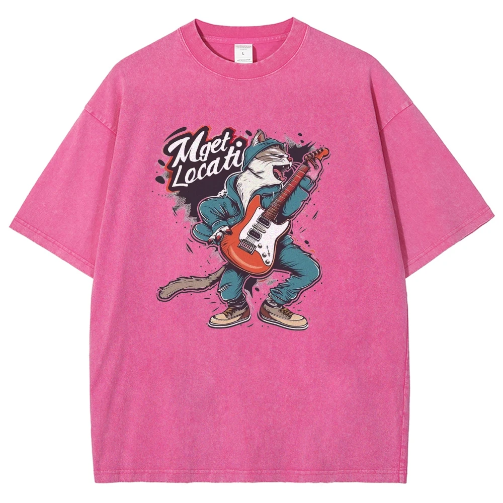 

Vintage Washed T Shirts For Man, Customized Print Short Sleeve Shirt , Harajuku Oversize Tops, pure Cotton Unisex Y2k Streetwear
