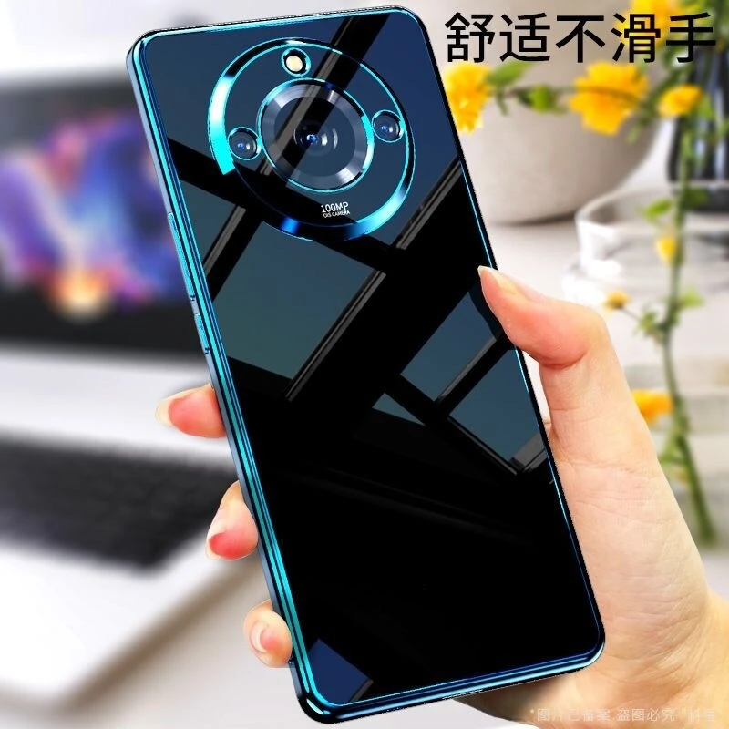 XINYEXIN Cover Realme 11 Pro Plus 5G: Custodia Trasparente Con Motivo Fiori Leopard, Antiurto Morbida TPU, Bumper