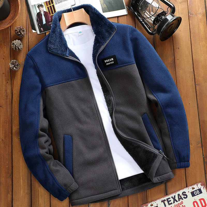 

Autumn Winter Polar Fleece Jacket Men Thermal Fleece Tactical Outdoors Sports Coat Militar Softshell Hiking Outdoor Army Jackets