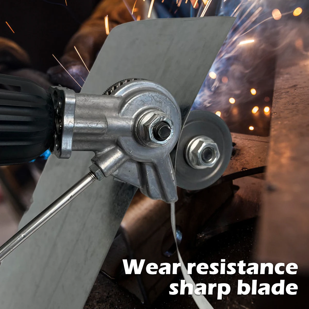 Taglierina Per Lamiere EVTSCAN A Doppia Testa - Per Trapani Elettrici/Pneumatici, Taglio Acciaio, Rame, Alluminio - Foto 7