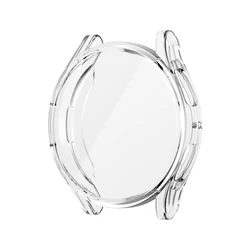 Premium Silicone TPU Protective Bumper Case for Samsung Galaxy Watch - 40mm/44mm Full Coverage (Transparent)