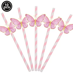 Pink Butterfly Balloon Set - 32 - inch Foil Number Balloons for Birthday or Baby Shower Decor (Dark Blue)