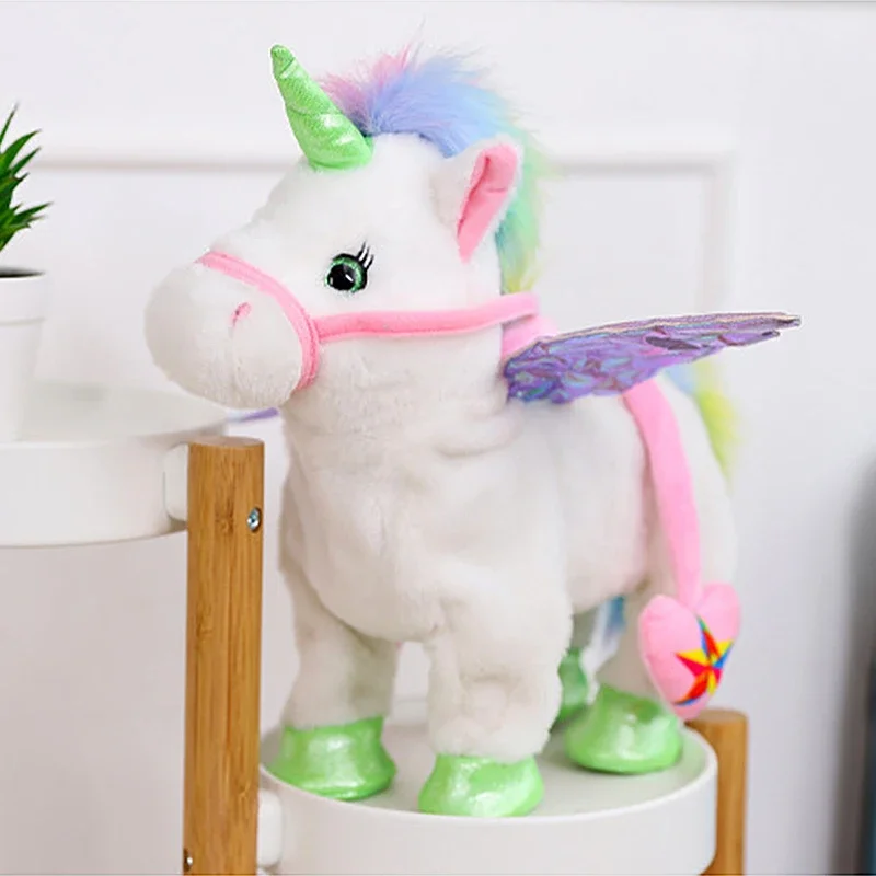 Plush Unicorn Toys Electric Walk Talking with Music 35cm for Girls Children's Gifts plush toys,electric interactive toy