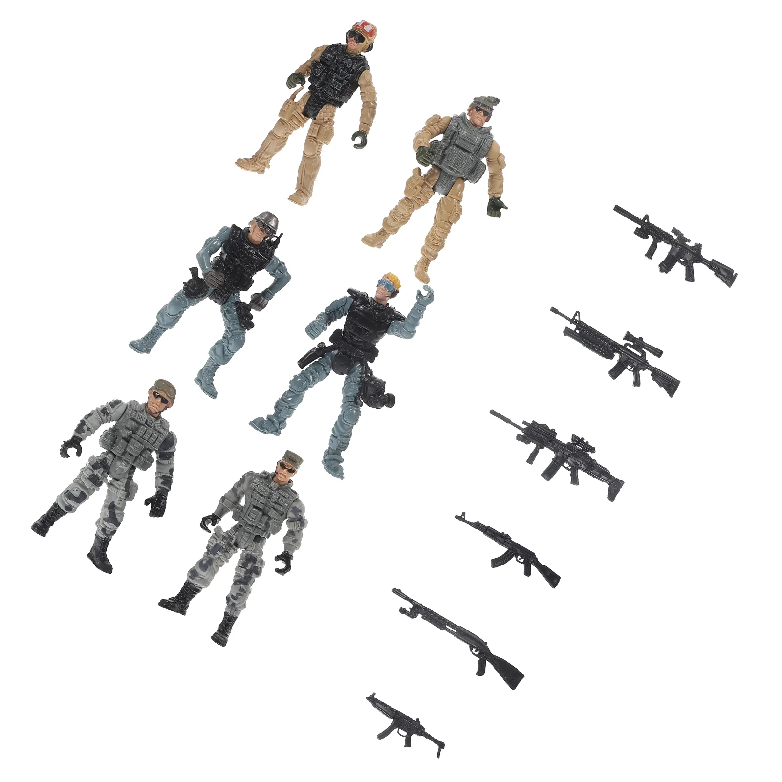 

Soldier Model Small People Figurines Toy Miniature Models Childrens Toys Simulated Prank Props Tiny Sand Table Funny