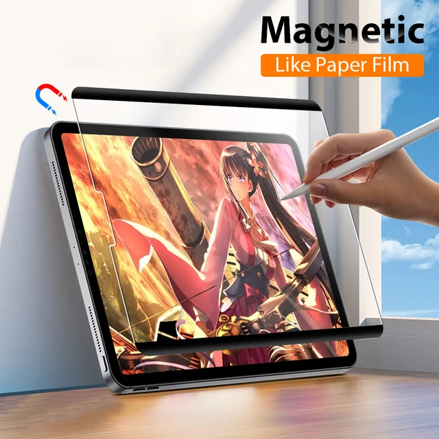 Magnetic Like Paper Film For Ipad Pro 11 12.9 6th Air 5 4 3 2022 Screen  Protector For Ipad 9 9th 10th Generation Mini 6 10.2 9.7 - AliExpress