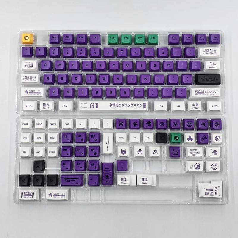 Desenhos Animados Little Otter Keycaps Anime Eva Keycaps Sublimação de Dye Pbt Keycap Teclado Mecânico para mx Switch Perfil Xda 134 Chaves