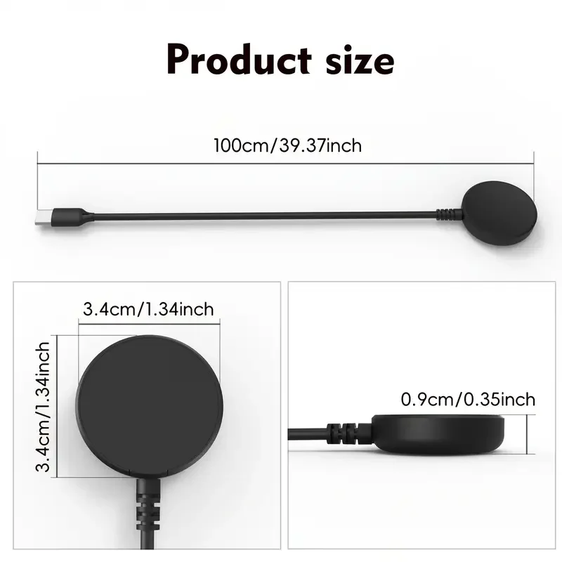 Portable Magnetic Watch Charger Cable - Fast Charging, High-Quality Design