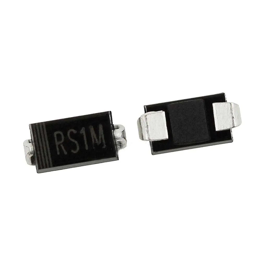 

100 PCS RS1M SMA DO-214AC 1A 1000V Fast Recovery Rectifiers Diodes FR107 1N4937