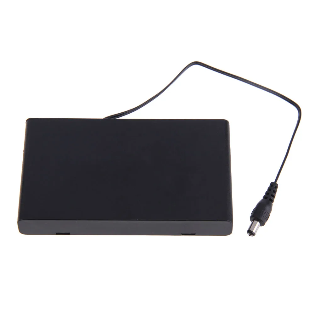 12V 8 X AA 배터리 홀더 케이스 박스 온/오프 스위치 및 와이어와 커버 포함 벽시계용 배터리 케이스 햄 라디오 어린이용