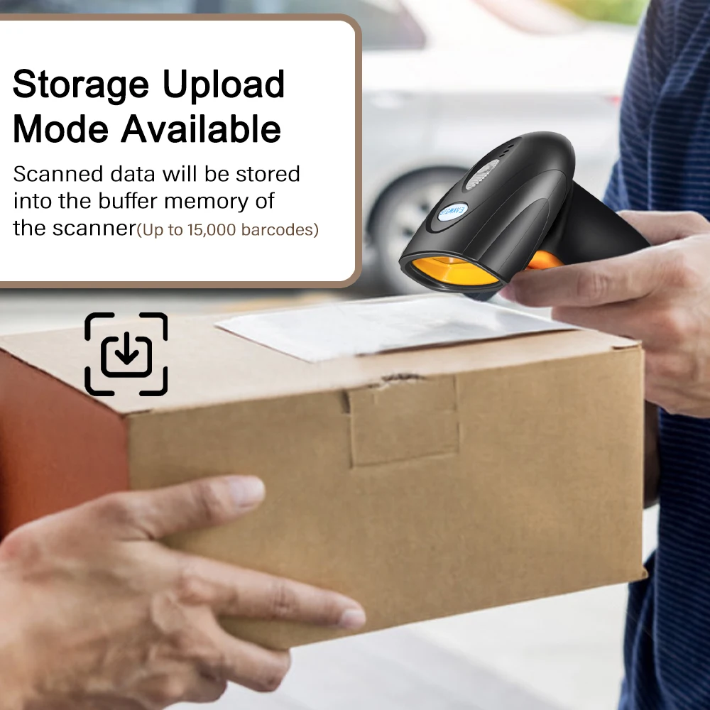 Automatic Wireless Barcode Scanner USB Wired Barcode Readers USB Bluetooth WIFI 1D 2D QR Code Scanner Supermarket Store barcode scanner