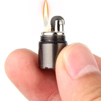 Mini Keychain Retro Kerosene Lighter Diesel Waterproof Portable Cigarette Lighter Gift Survival Tool  Lighter Gadgets for Men 2