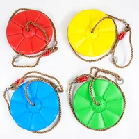 Children Outdoor Swing Set Disc Tree U-shape Adjustable Ropes Swing Playground Garden Active Social Interactive Fun Game for Kid 1