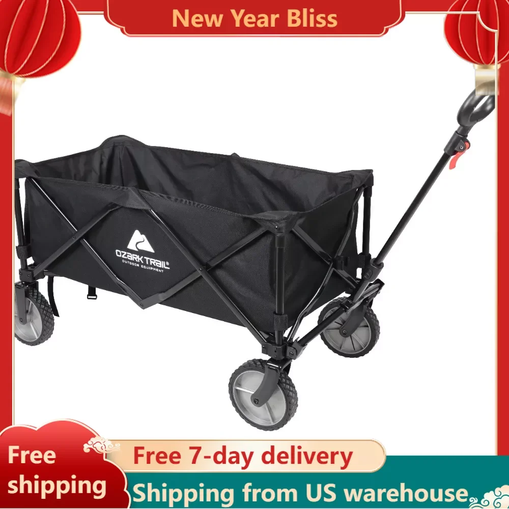

Handcart Free Shipping Camping Chair Black Wagon Trolley Cart for the Beach Multi-Purpose Big Bucket Cart Carts Hand Wheels Home