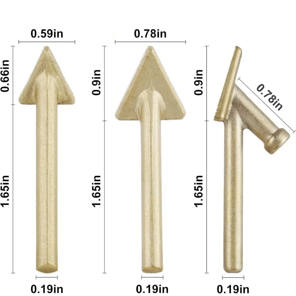 3/6pcs Soldering Iron Tips Set Copper Triangular Smoothing Head Replacement Tips for 80Watt Plastic Welder Repair Tool