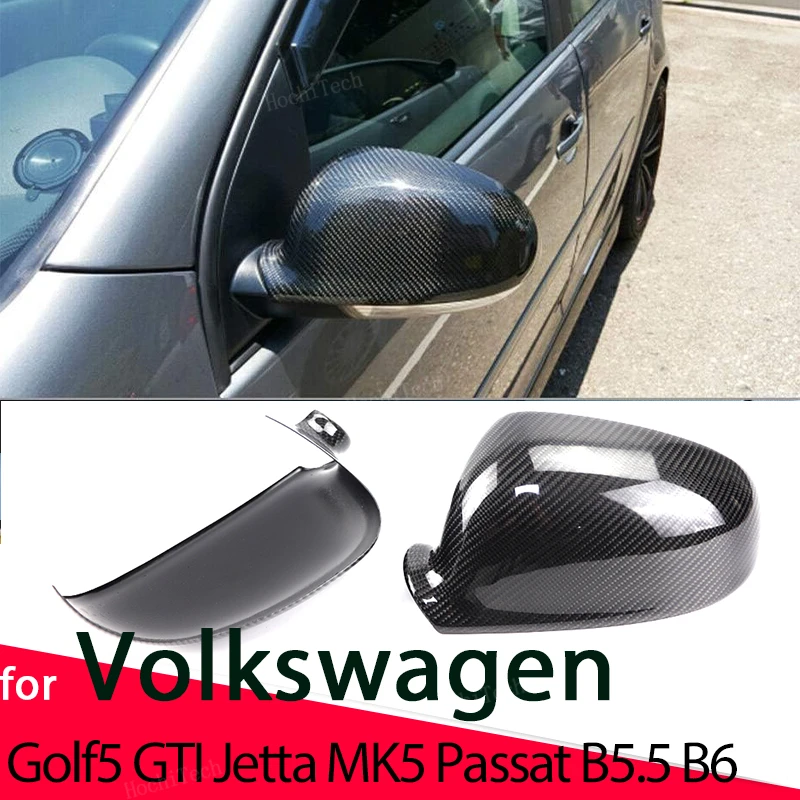 

Real Carbon Fiber Side Mirror cover Cap Sticker for VW Volkswagen Passat B5.5 B6 R36 R32 Jetta MK5 Golf 5 GTI Sharan Superb