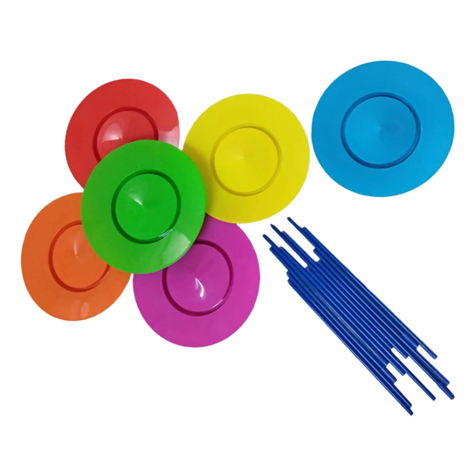 

6Pcs Juggling Set Motor Skill Carnival Acrobatic Toy Turntable Adults Family
