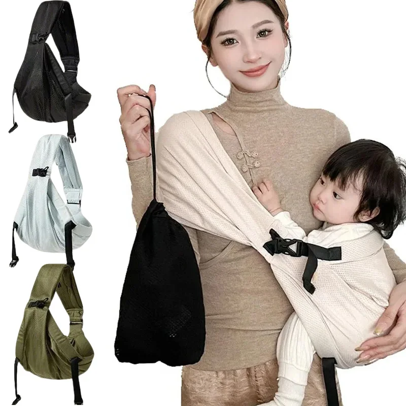 Portable Baby Sling Baby Carrier Wrap Toddler Backpack Shoulder Bag Bebe Carriers Newborn Backpacks Infant Bag for New Born Baby - 2