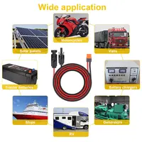 Connecteur solaire 1/2/3M vers adaptateur XT60I-F, câble 12awg, câble de Charge du panneau solaire pour générateur solaire, statio d'énergie Portable 6