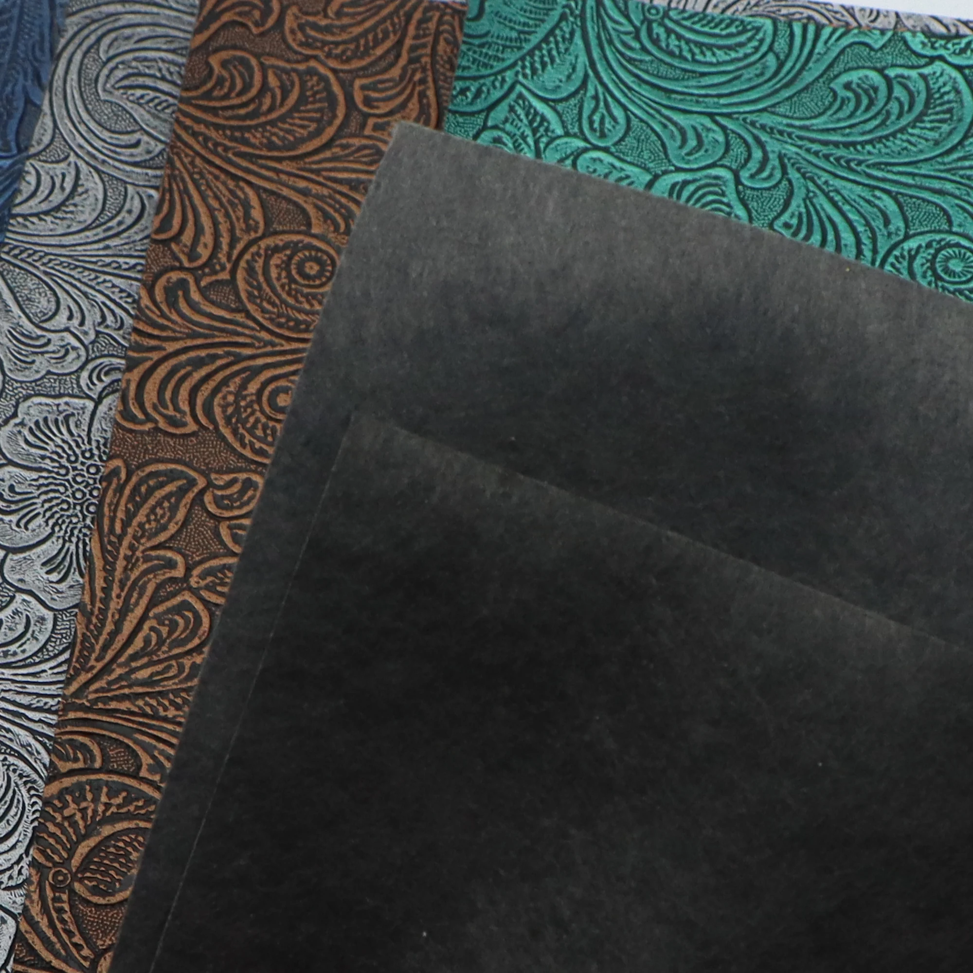 Leather Fabric 4pcs 20x33cm Faux Leather for DIY Craft