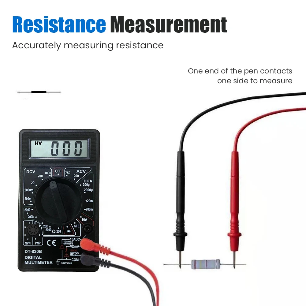 Description Picture 5 of itemDigital Multimeter Handheld Digital Display Multimeter Ammeter Voltmeter Electrical Instruments and Meters