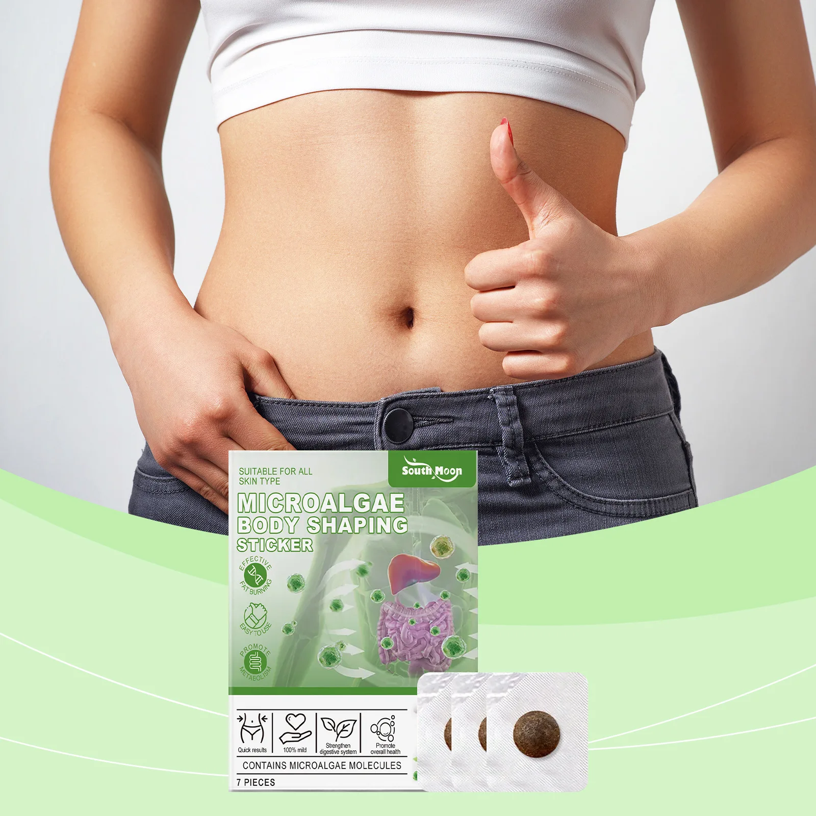 Detox Navel Patch Body Shaping Weight Loss Firm Lift Intestinal Toxin Cleansing Inhibit Fat Accumulation Belly Slimming Sticker