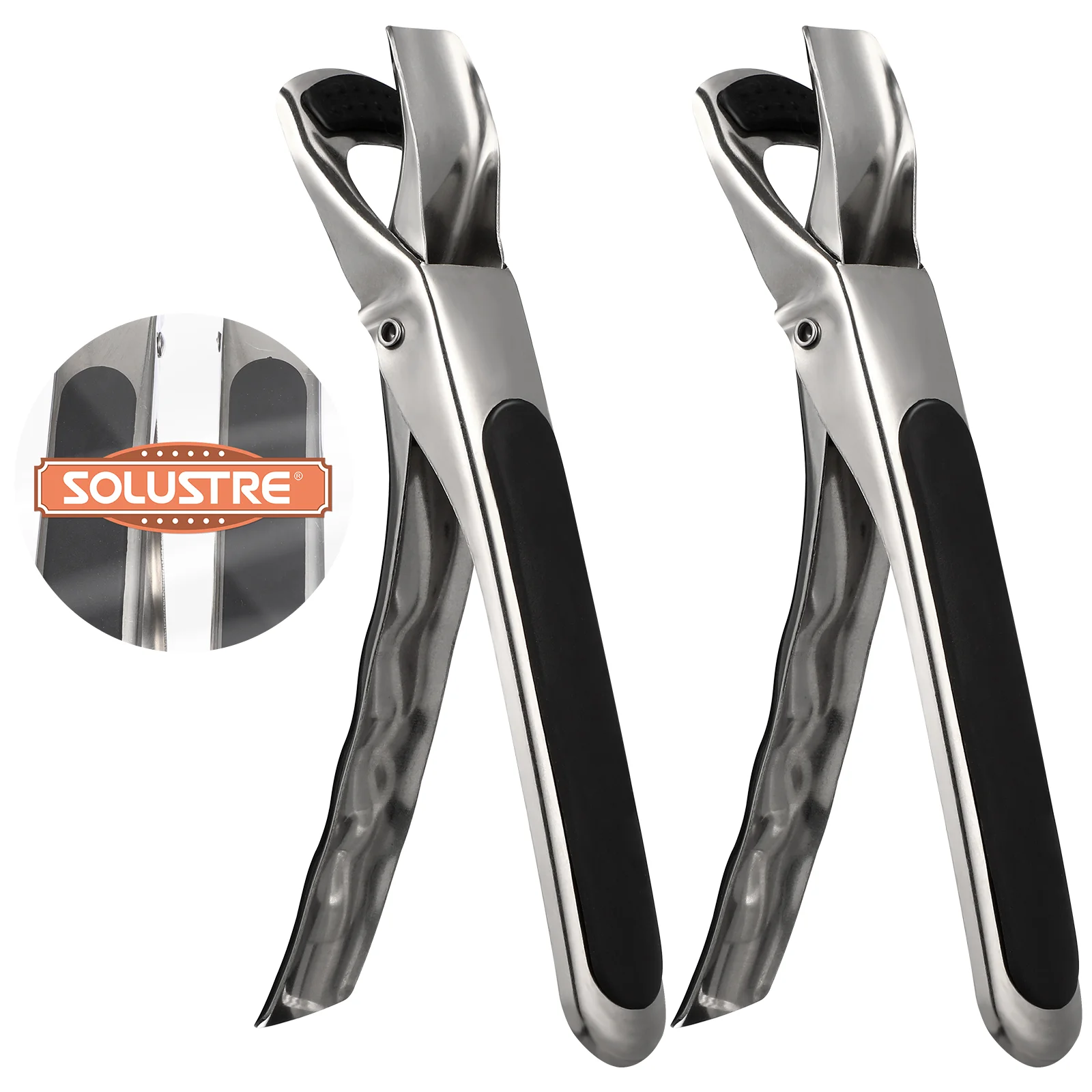 Pinza de acero inoxidable para olla, pinza antiquemaduras para cuenco, Retriever, soporte para brazo de cocina 4 Pinza de acero inoxidable para olla, pinza antiquemaduras para cuenco, Retriever, soporte para brazo de cocina 4