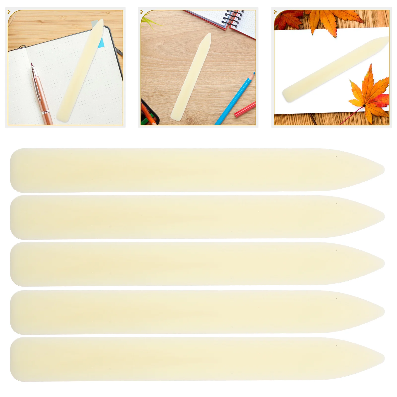 Paper Scoring Tool Creased Knife Letter Opener Fold Bone Folder Origami Tools 5 Pcs