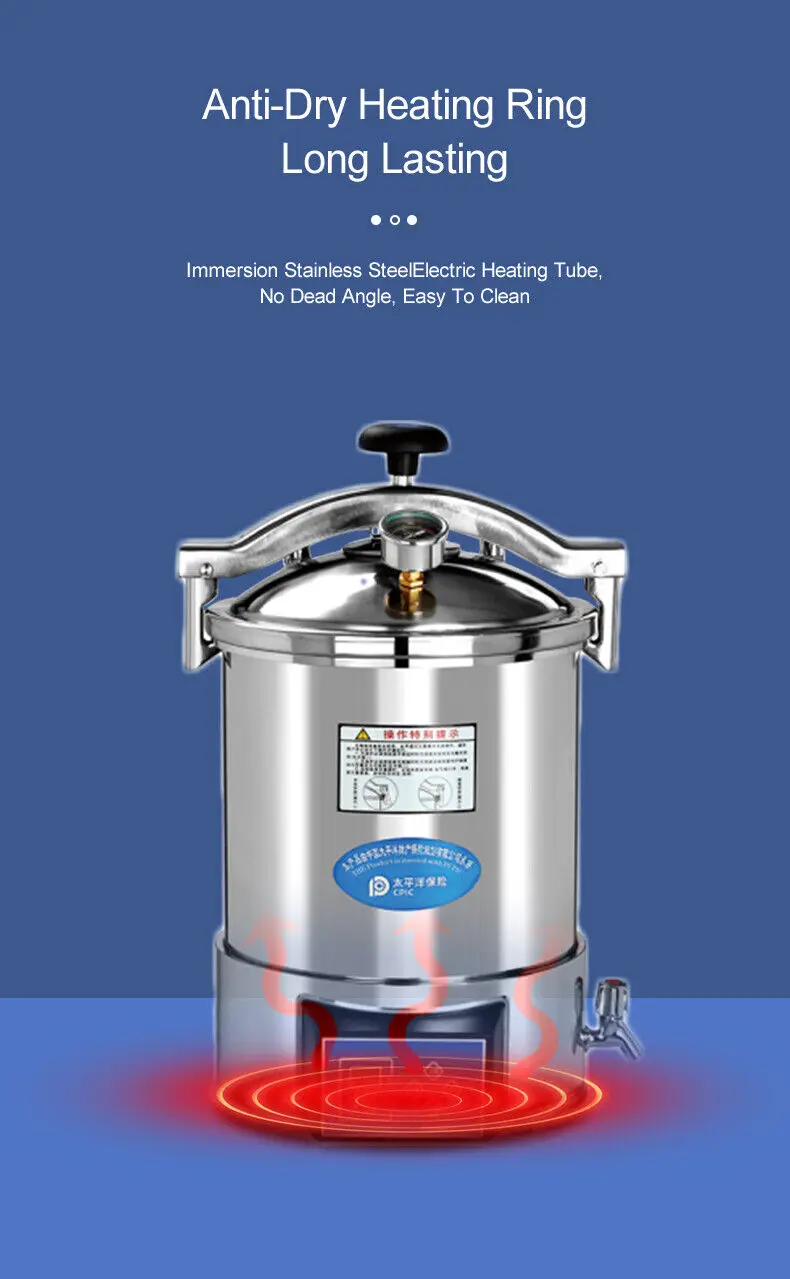 LED 디스플레이 자동화, 18L, 24L, Tragbarer Druck 댐프 멸균 자동